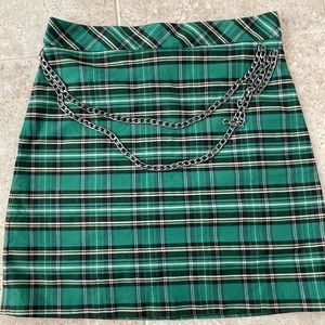 Zara plaid mini skirt